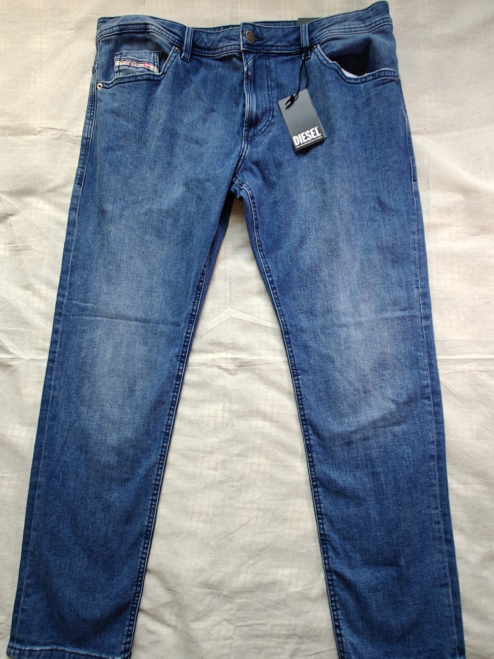 NWT Diesel Men’s Slim Jeans in Blue Denim